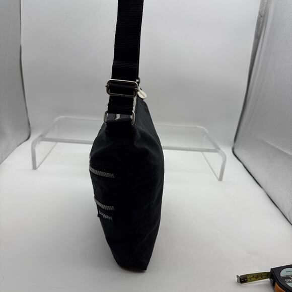 Baggallini Comrade Purse Black 3 Zip Adjustable Crossbody Bag Travel - Picture 8 of 16